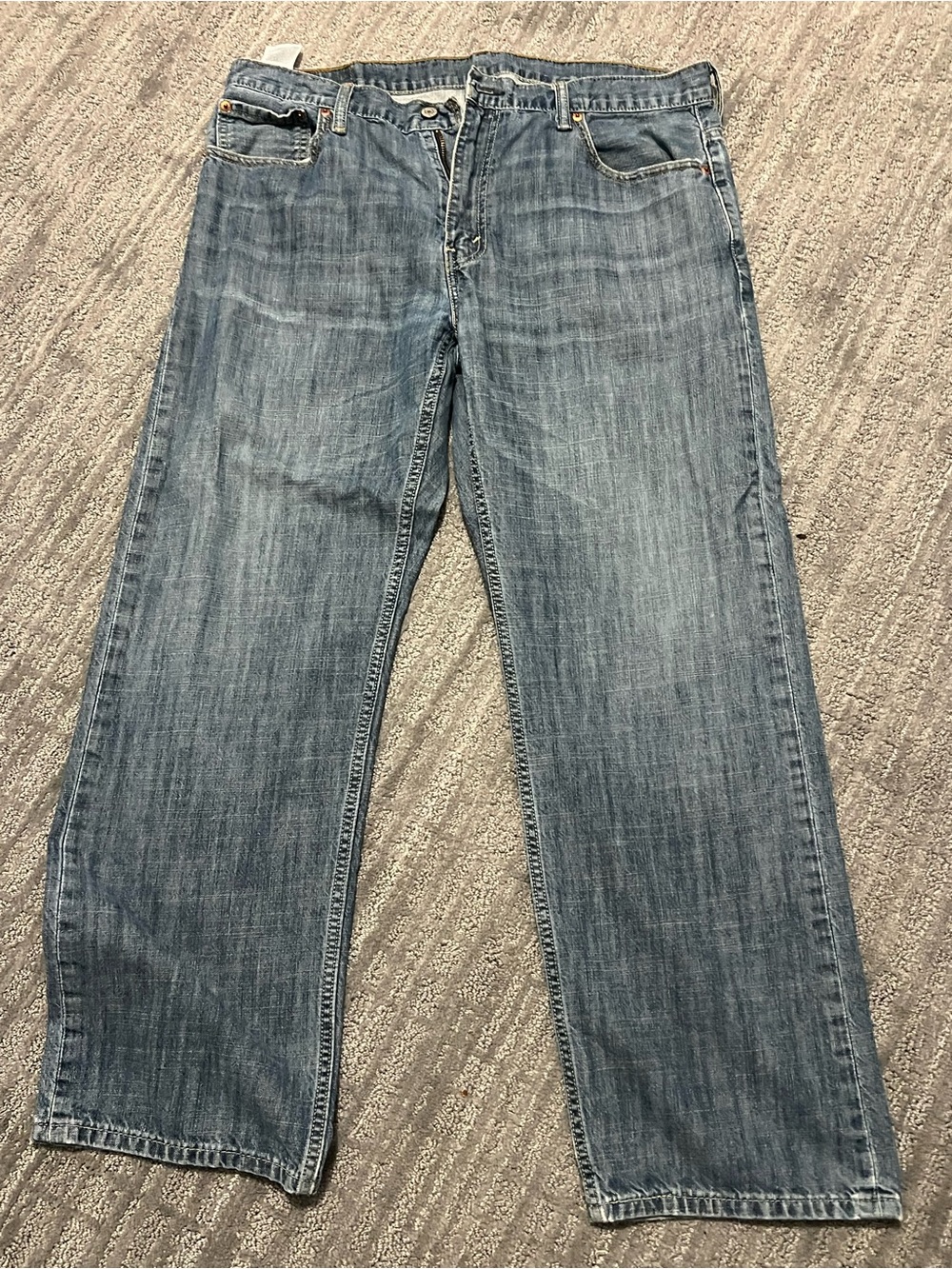 Men's Levi Classic Straight-Leg Jeans - Faded Blue 36w 32length